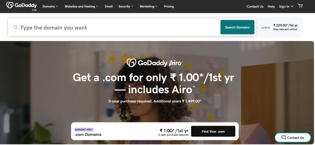 Domain Get your Domain for website development