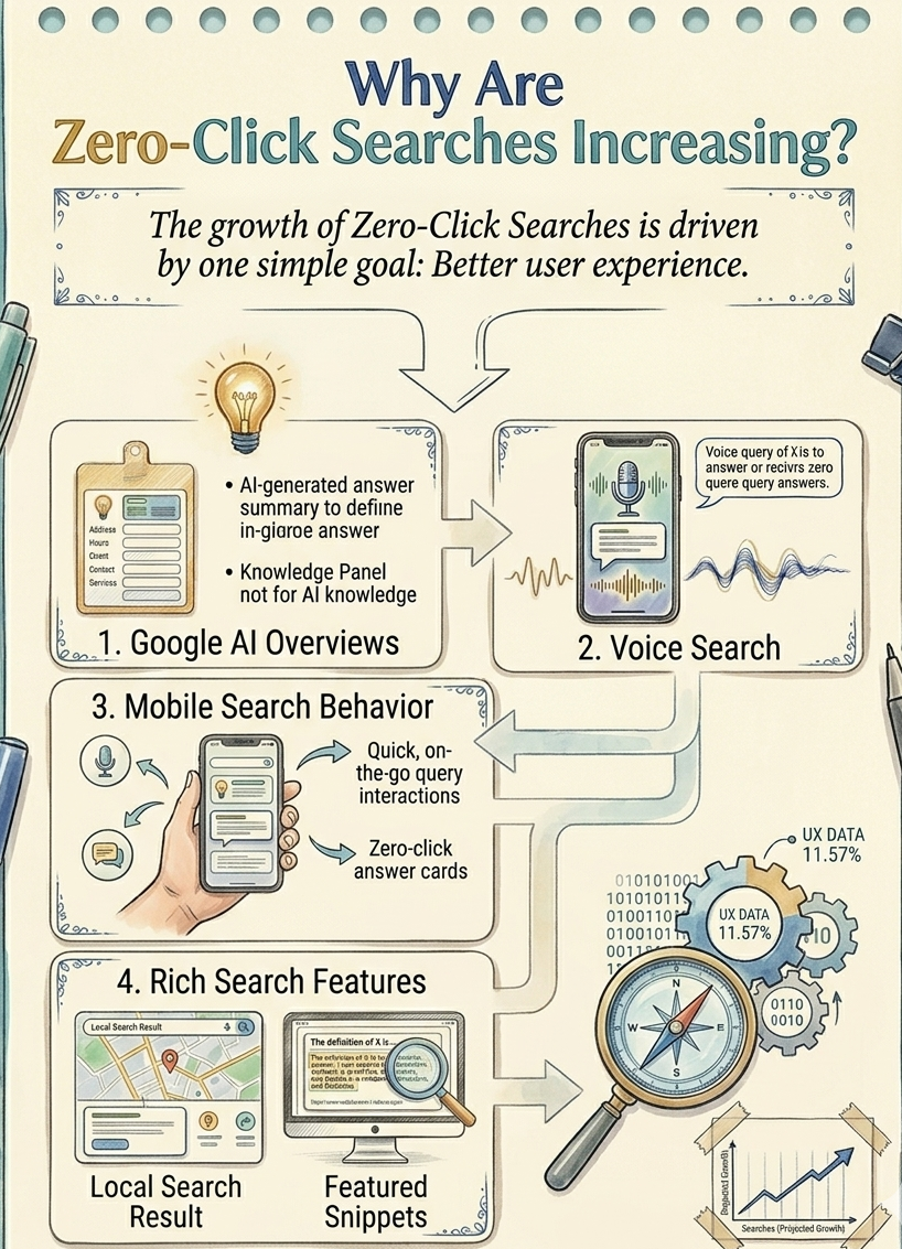 The growth of Zero-Click Searches is driven by one simple goal