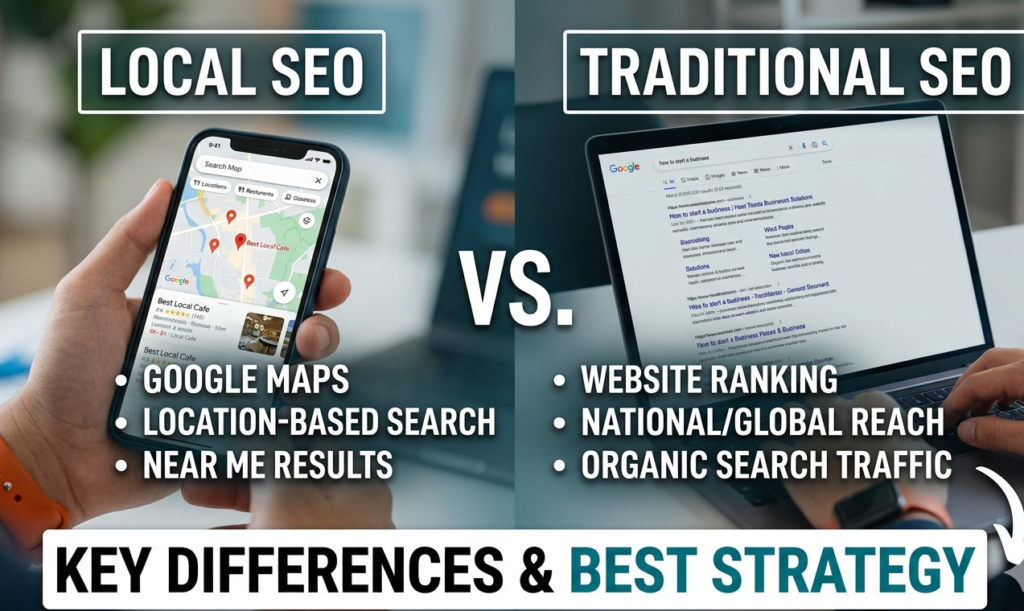 Local SEO vs Traditional SEO: Key Differences & Best Strategy