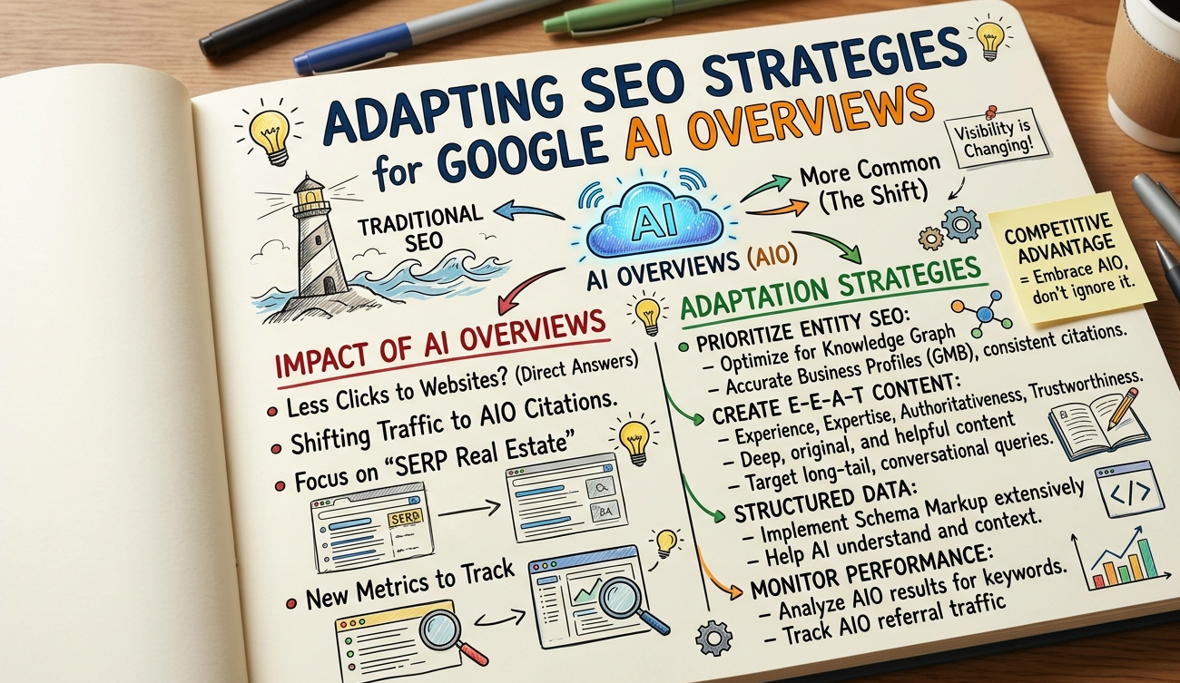 As Google AI Overviews become more common, businesses must adapt their SEO strategies to remain visible and competitive.