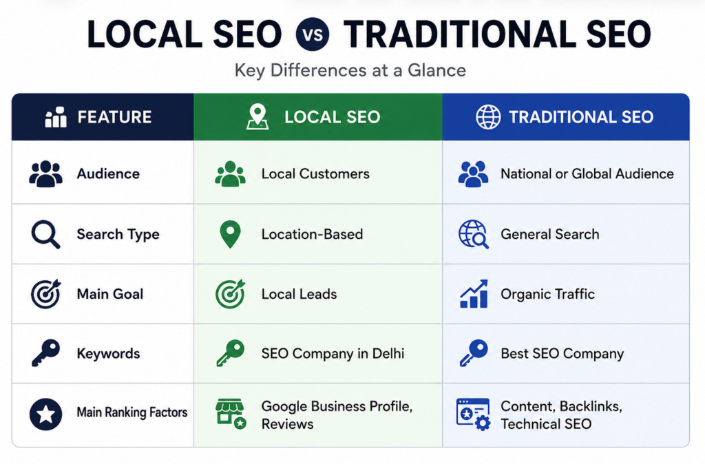 Local SEO vs Traditional SEO: Key Differences
