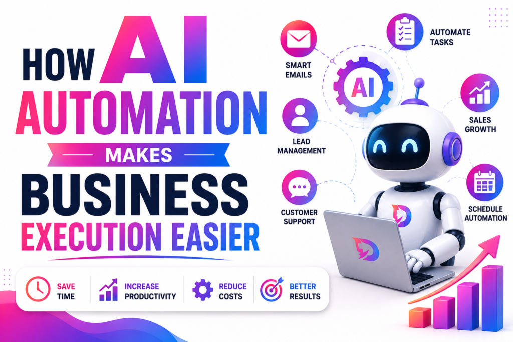 how AI automation makes business execution easier