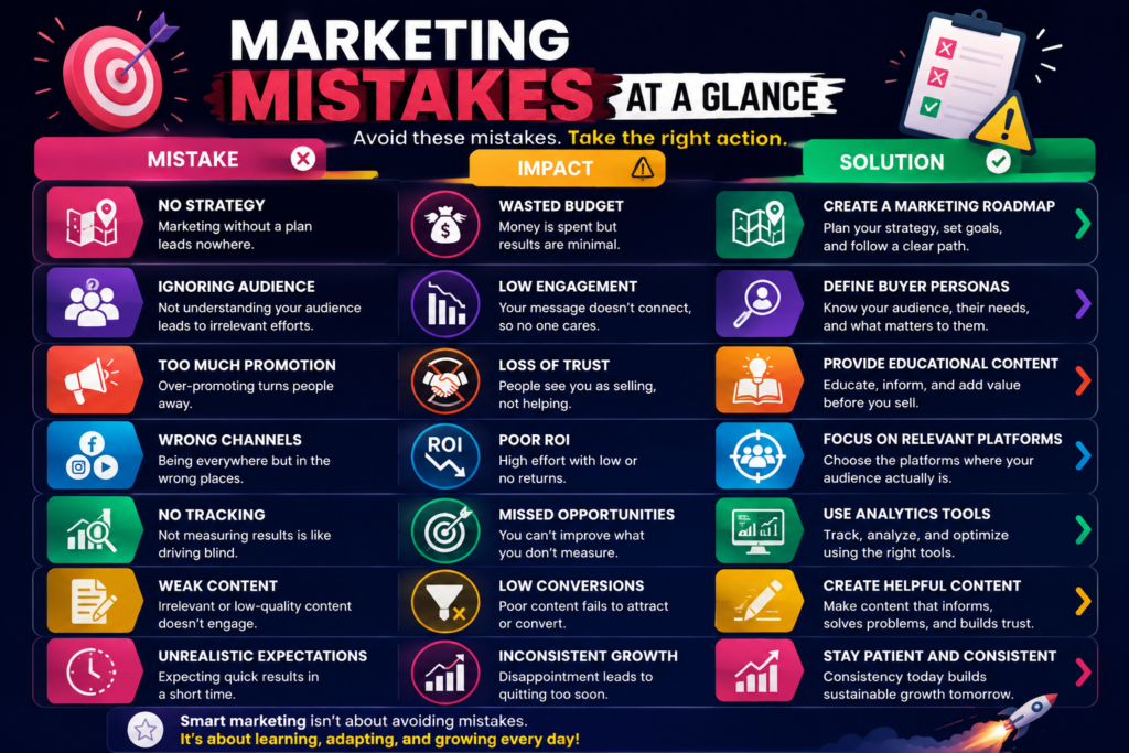 Marketing Mistakes at a Glance