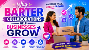 Discover how barter collaborations help businesses gain visibility, content, trust, and growth through strategic creator partnerships.